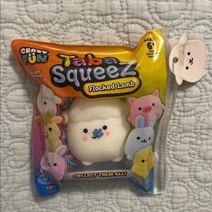 Flocked Lamb Taba Squeez Toy